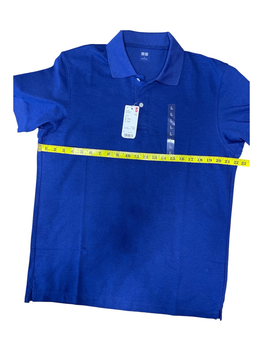 Bundle of 3 Uniqlo Men’s Dry Pique Polos - Blue, Grey, Charcoal - Size L - Picture 4 of 5
